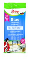 Poliboy Clever Care Glas Feuchttücher, 24 er