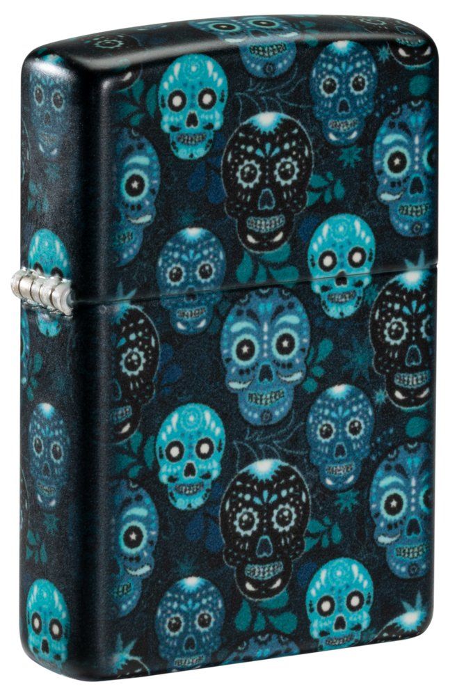 Zippo Feuerzeug "Blue Skulls" 