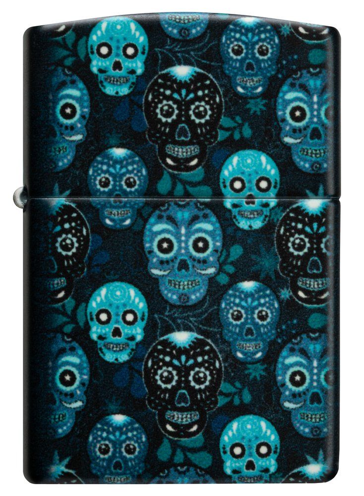 Zippo Feuerzeug "Blue Skulls" 