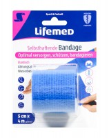 Lifemed Selbsthaftende Bandage 4 m x 5 cm, 1 er