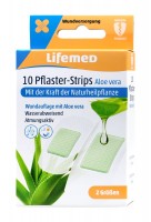 Lifemed Pflaster Strips Aloe vera weiss 2 Größen, 10 er