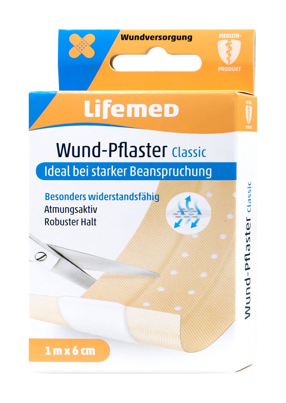 Lifemed Wund Pflaster Classic 1 m x 6 cm, 1 er