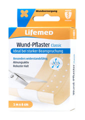 Lifemed Wund Pflaster Classic 1 m x 6 cm, 1 er