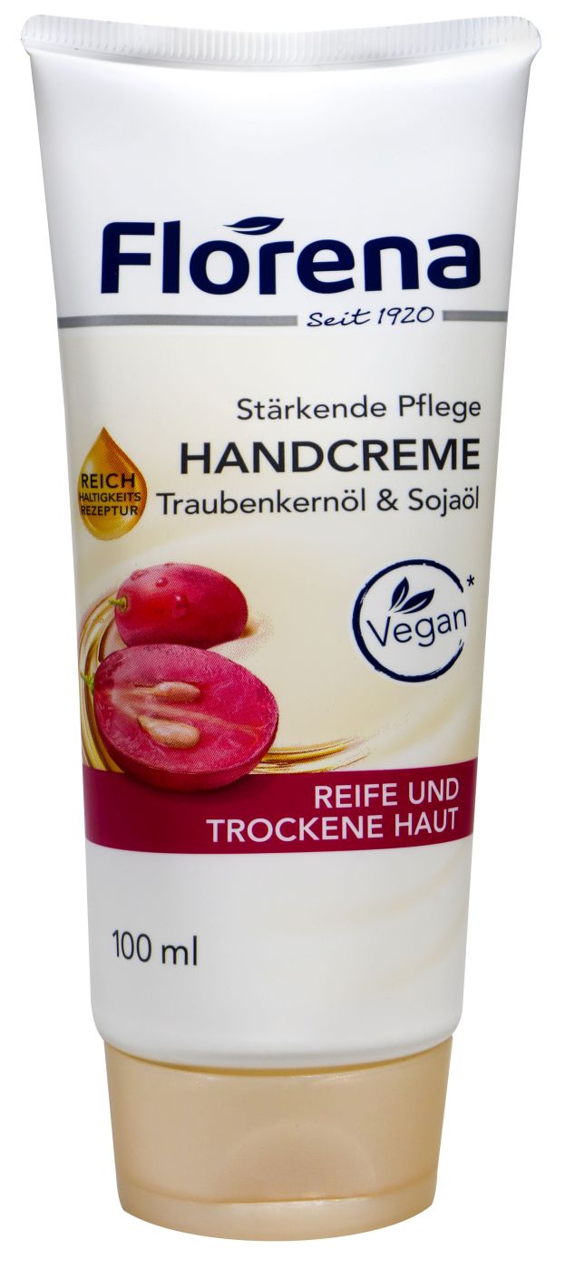 Florena Handcreme Traubenkernöl Tube, 100 ml