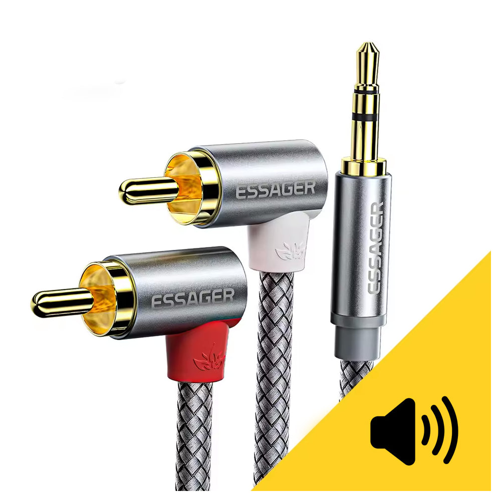 90° RCA (Cinch) zu 3.5 mm Klinke