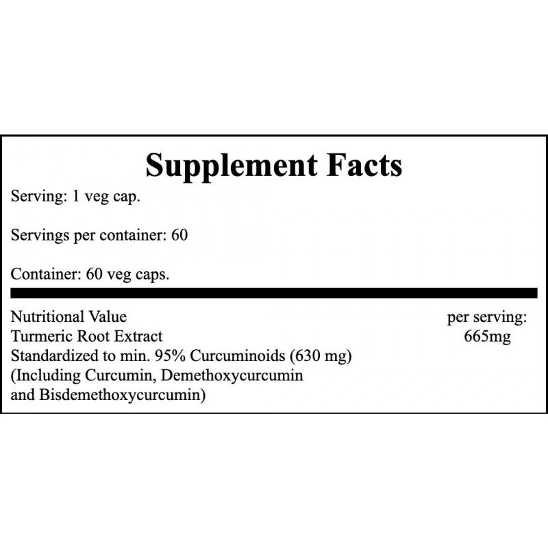 Curcumin - 60veg caps.