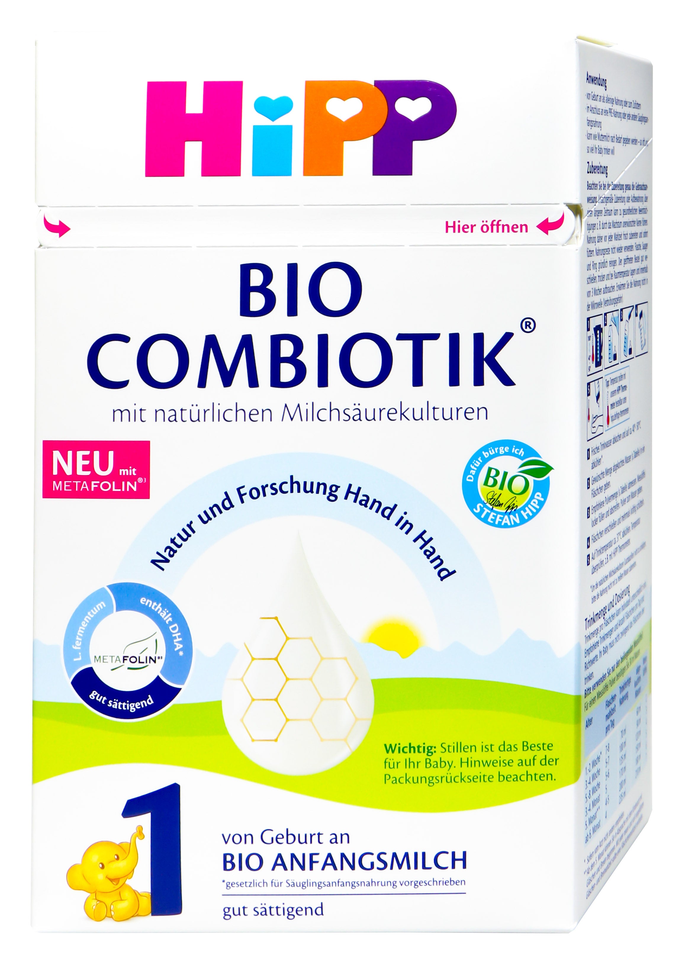 Hipp 2031 Bio Anfangsmilch 1 Combiotik, 600 g