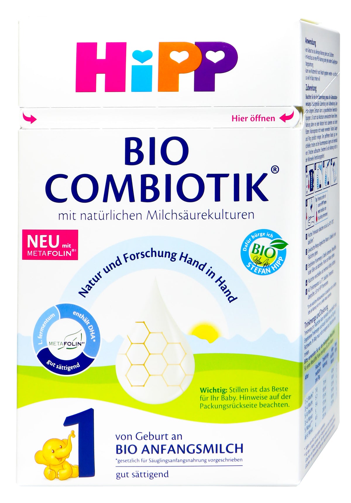 Hipp 2031 Bio Anfangsmilch 1 Combiotik, 600 g