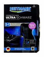 Heitmann Färbetücher Ultra Schwarz, 12 er