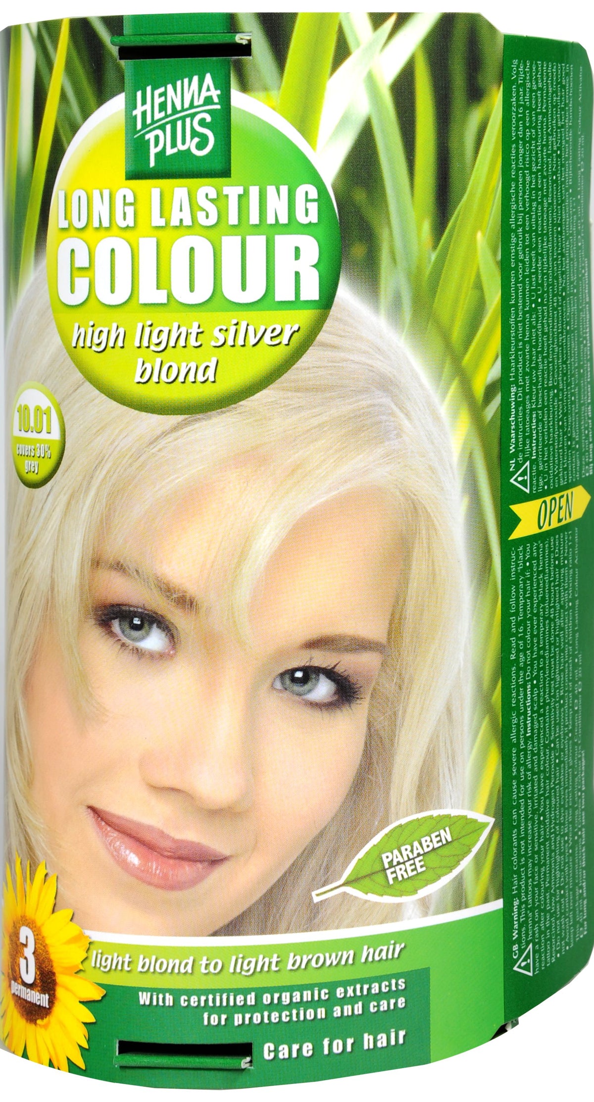 Hennaplus Long Lasting Aufheller Silberblond, 10.01