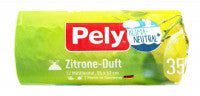 Pely Zugband-Beutel Zitronen-Duft 35 Liter, 12 er