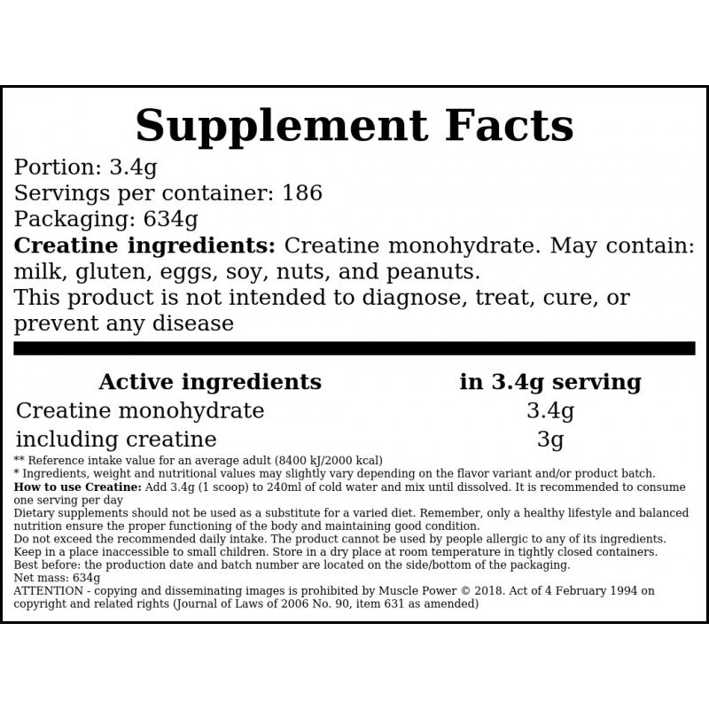 Creatine - 634g