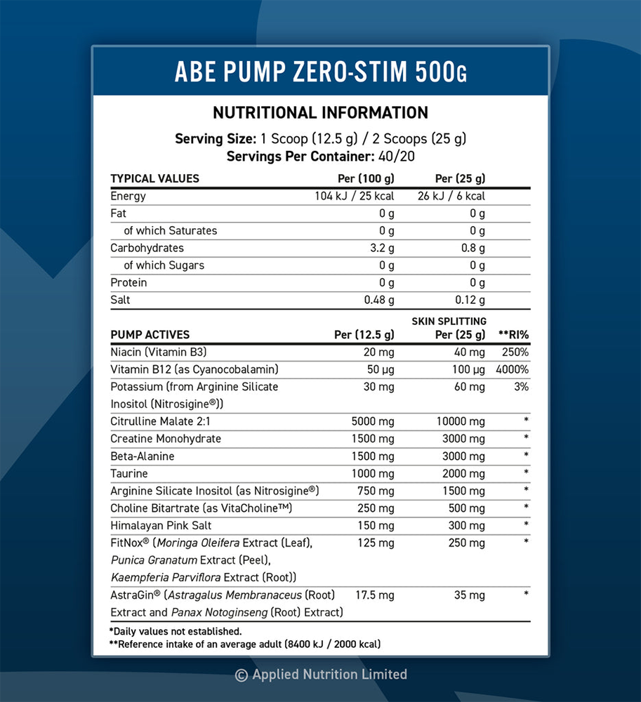 Applied Nutrition ABE Pump - 500 g