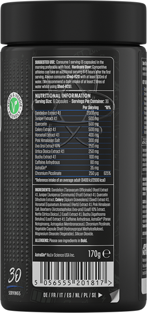 Applied Nutrition Shed-H2O - 180 caps
