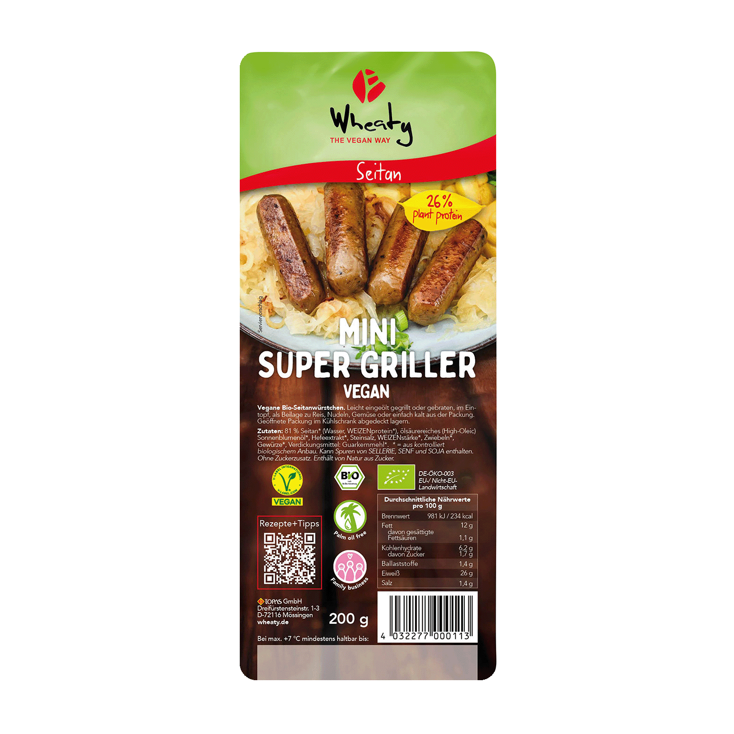 Mini Super Griller Vegan