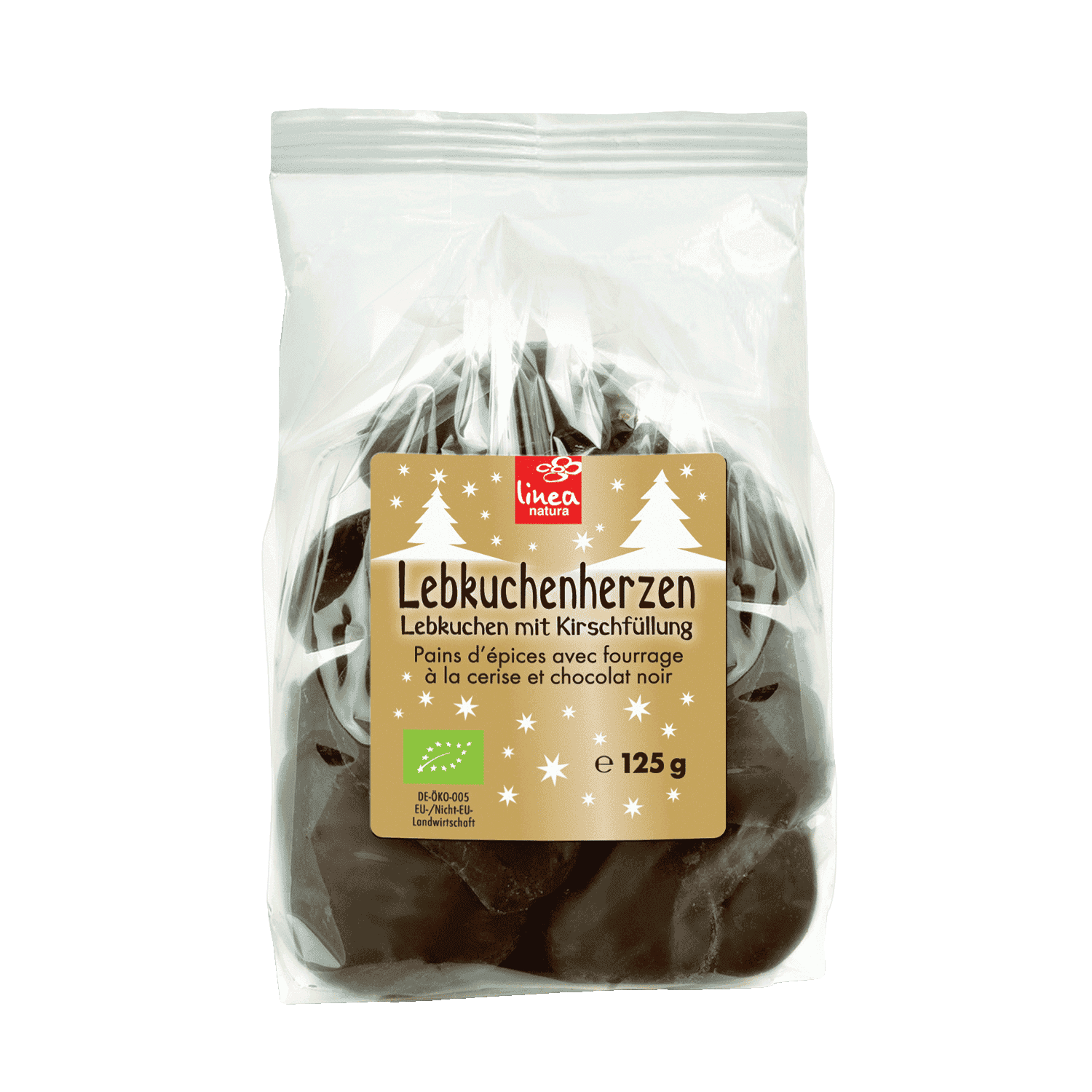 Lebkuchenherzen mit Kirschfüllung