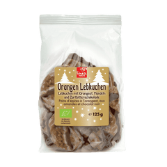 Orangen Lebkuchen mit Zartbitterschokolade