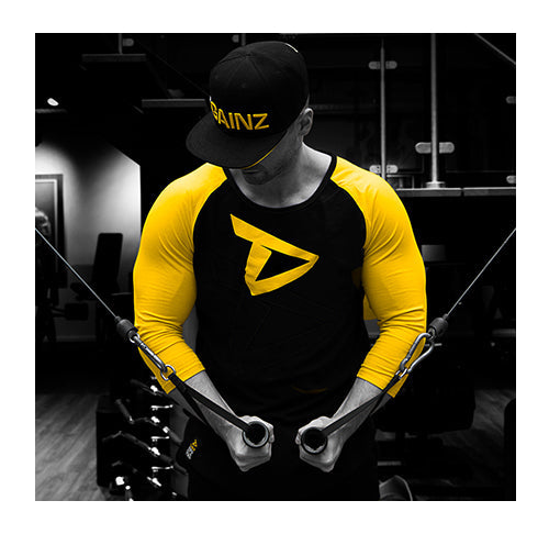 Dedicated 3/4 Sleeve Raglan Shirt Logo - Black