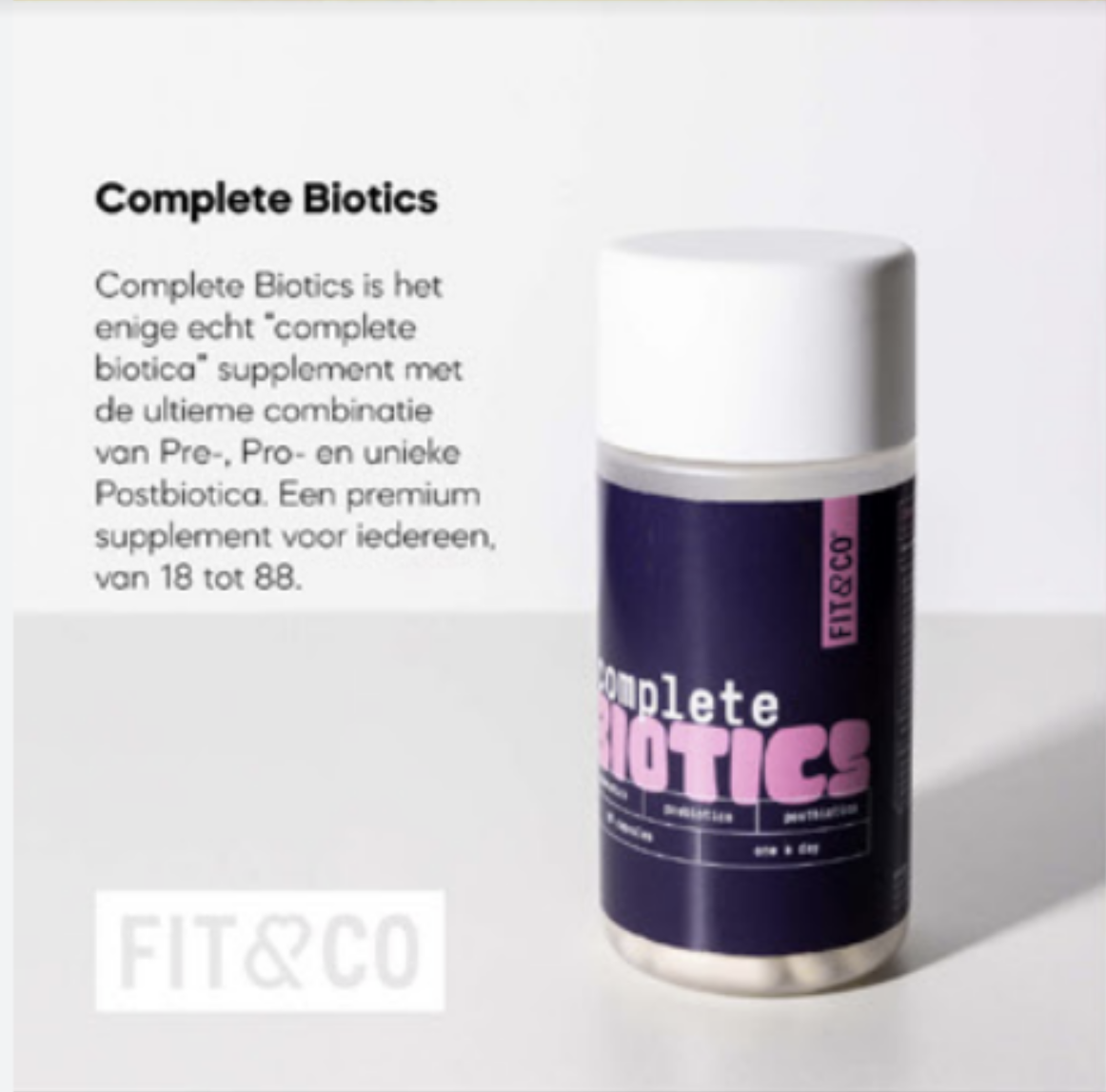 Fit & Co Complete Biotics - 60 caps