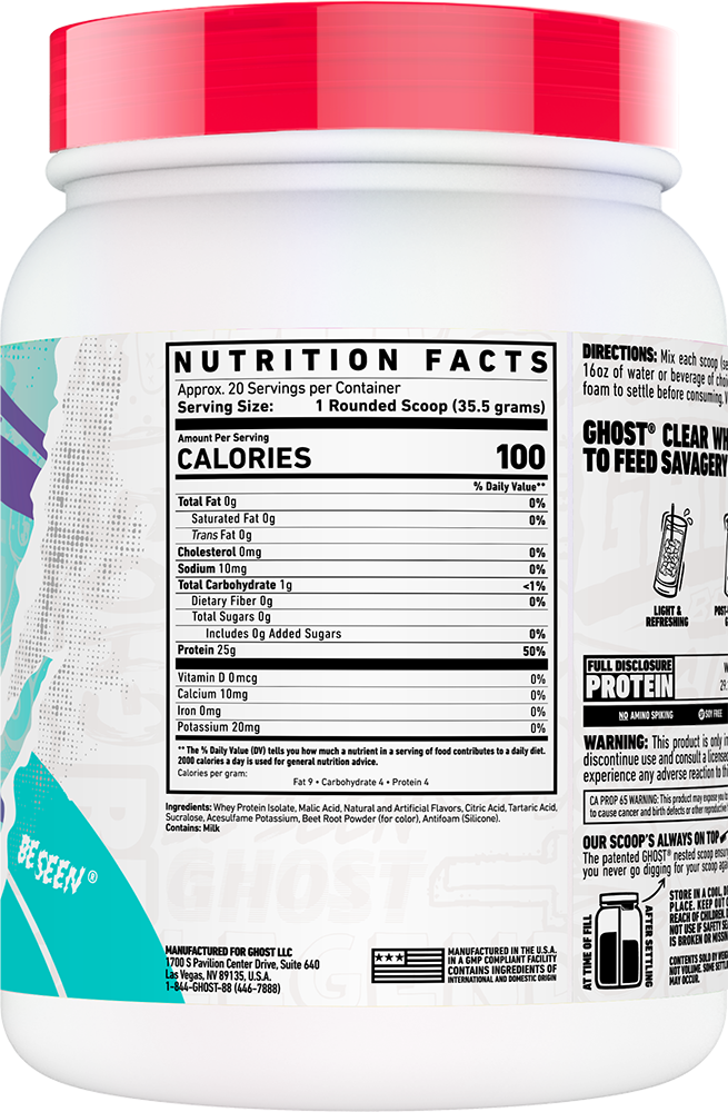 Ghost Clear Whey - 20 servings