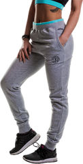 GGLPNT050 Gold's Gym Ladies Jog Pants - Grey
