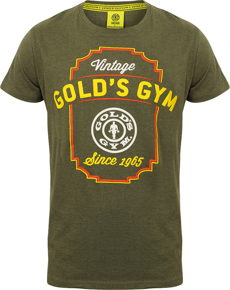 GGTS064 Gold's Gym T-Shirt Vintage Embossed