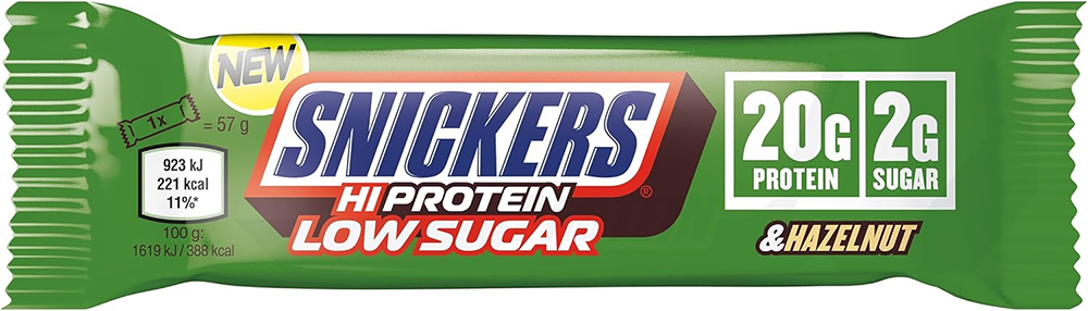 Snickers HiProtein Low Sugar Bar - 12 x 57 g