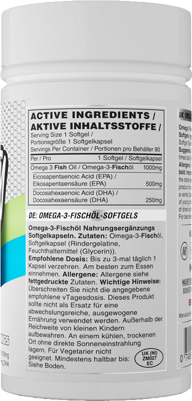 Naughty Boy Omega 1000 mg - 90 softgels