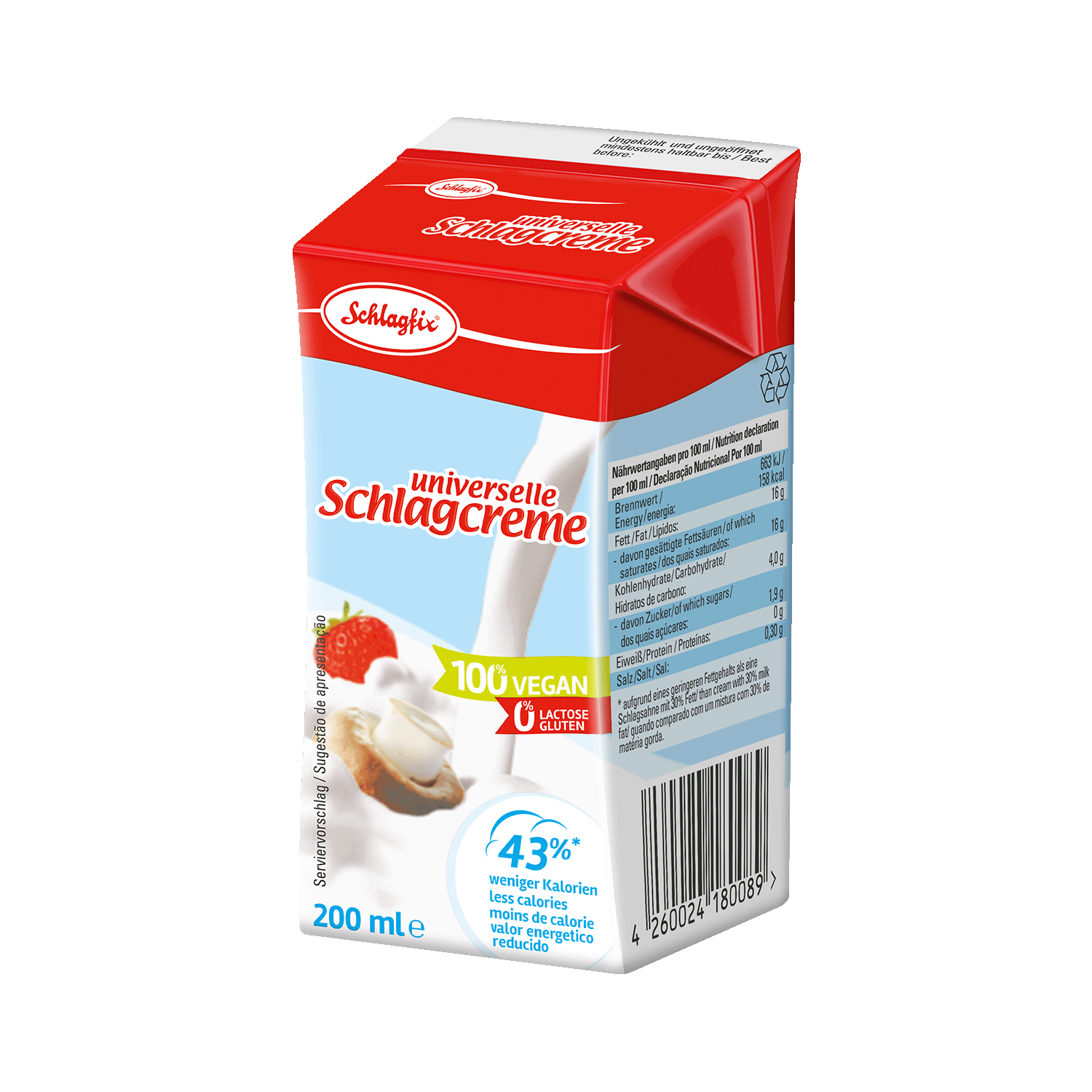 Schlagfix Universelle Schlagcreme im Tetrapack