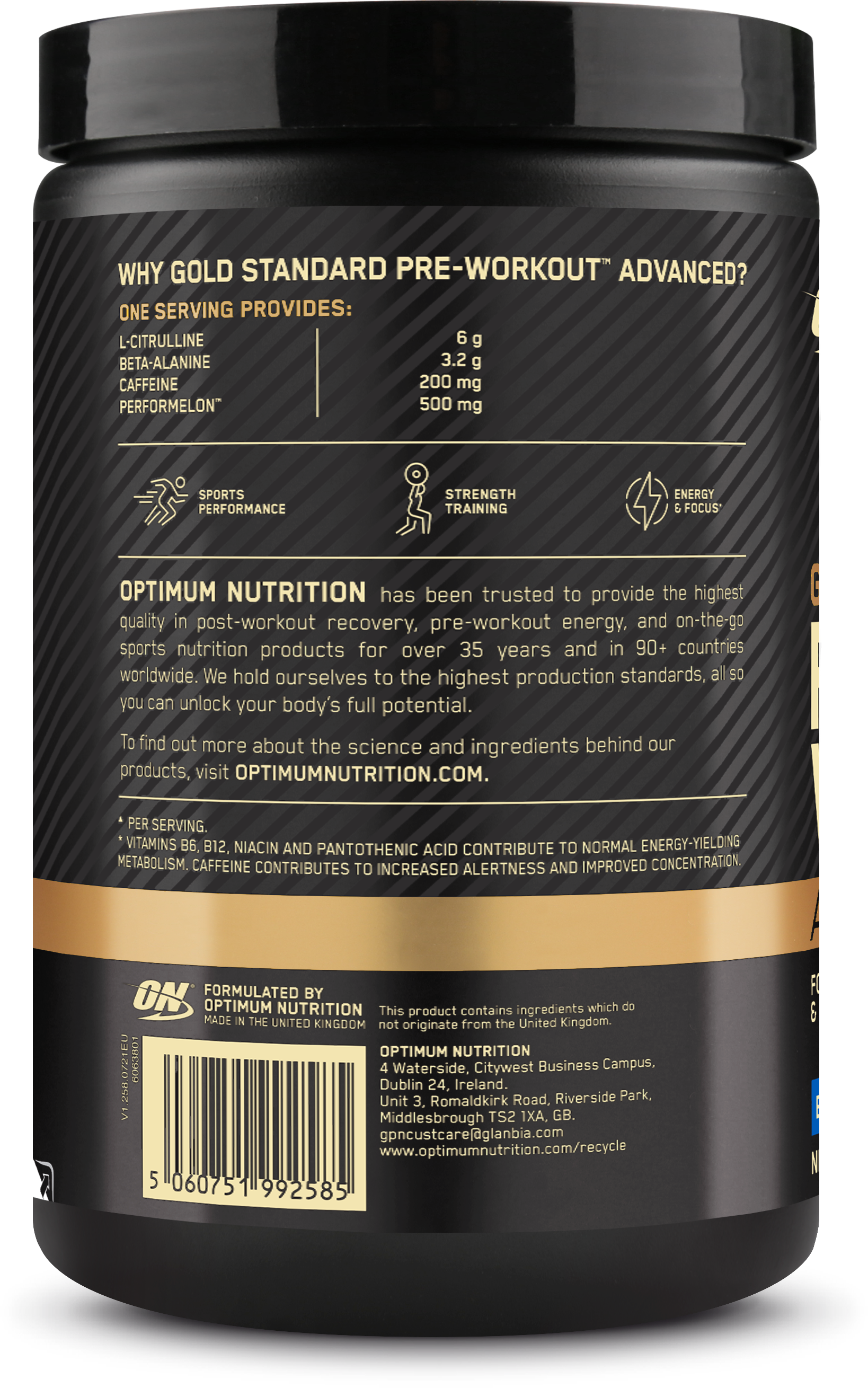 Optimum Nutrition Gold Standard Pre-workout Advanced - 420 g