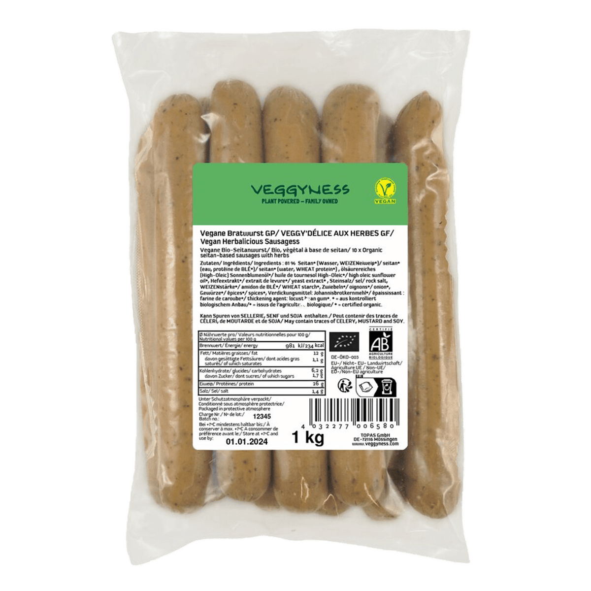 Vegane Bratwurst