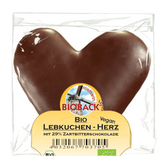 Lebkuchen Herz mit Zartbitterschokolade (29%)