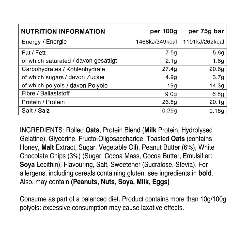 Warrior Raw Protein Flapjack - 12 x 75 g