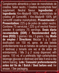 Zoomad One Raw Creatine Kre-alkalyn - 225 g