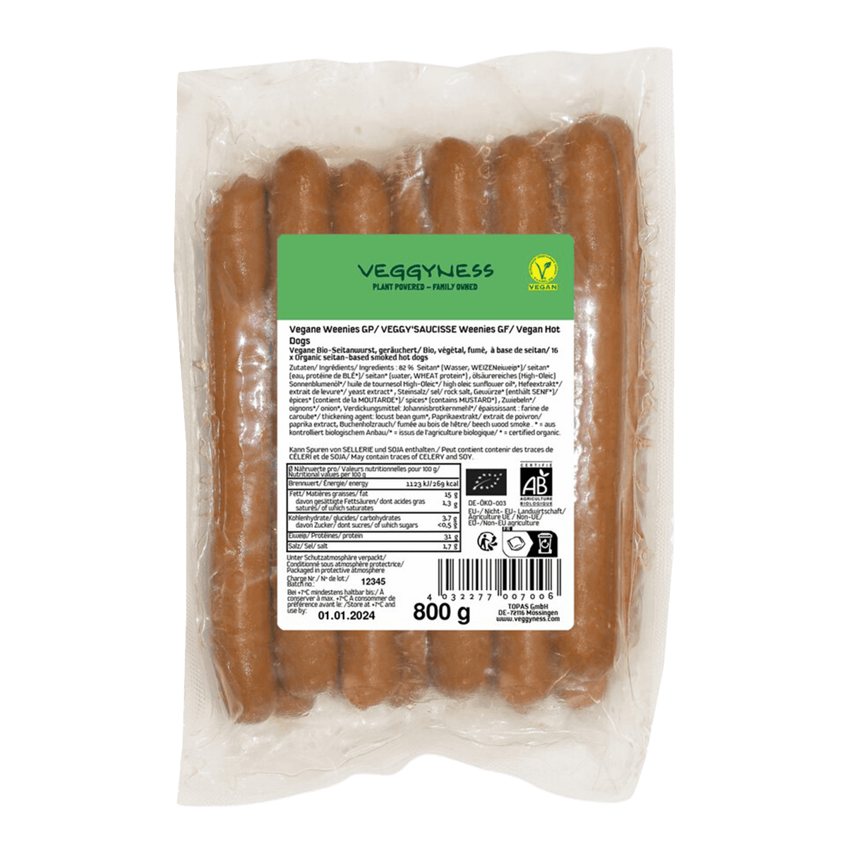 Vegane Weenies Großpackung