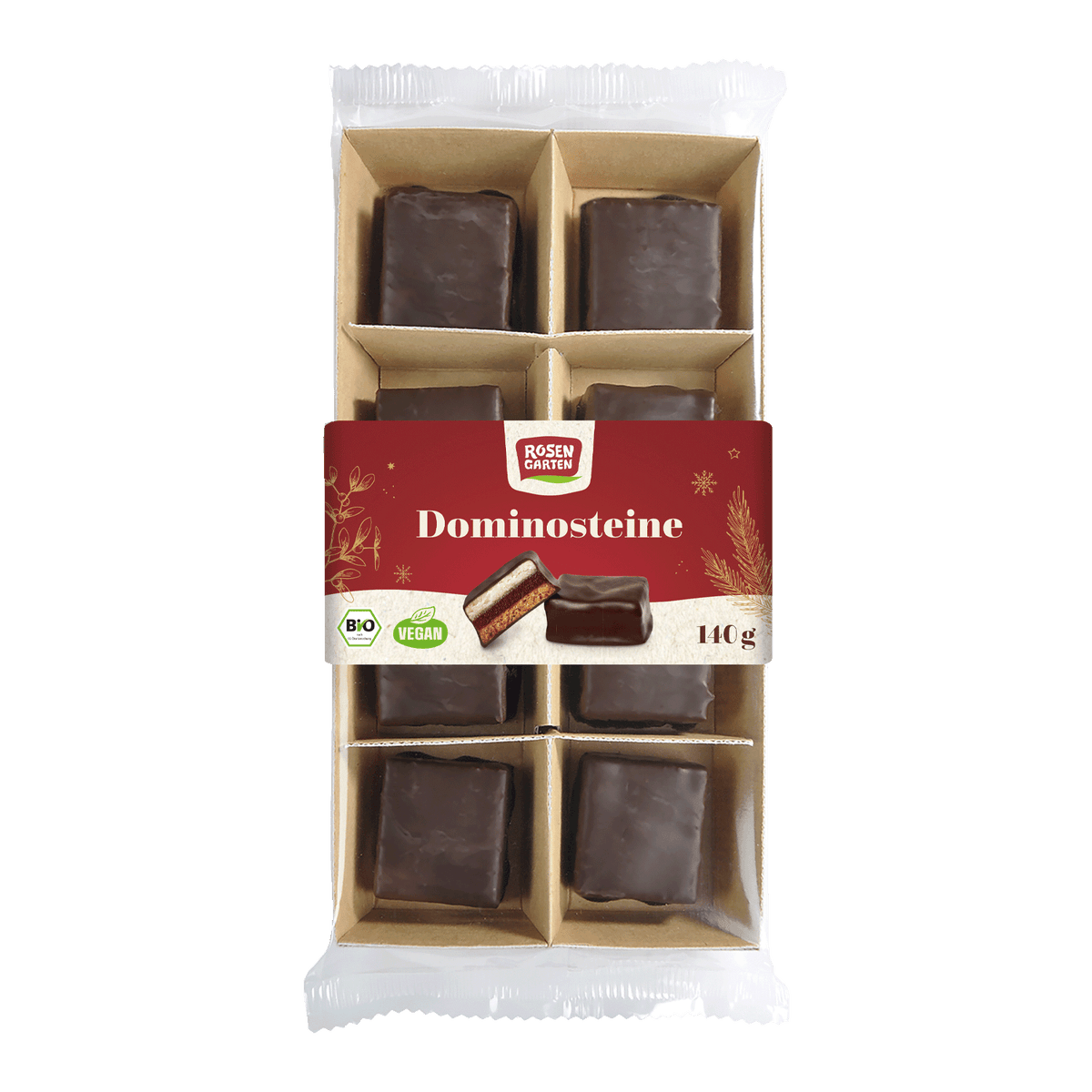 Zartbitter Dominosteine