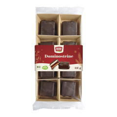 Zartbitter Dominosteine