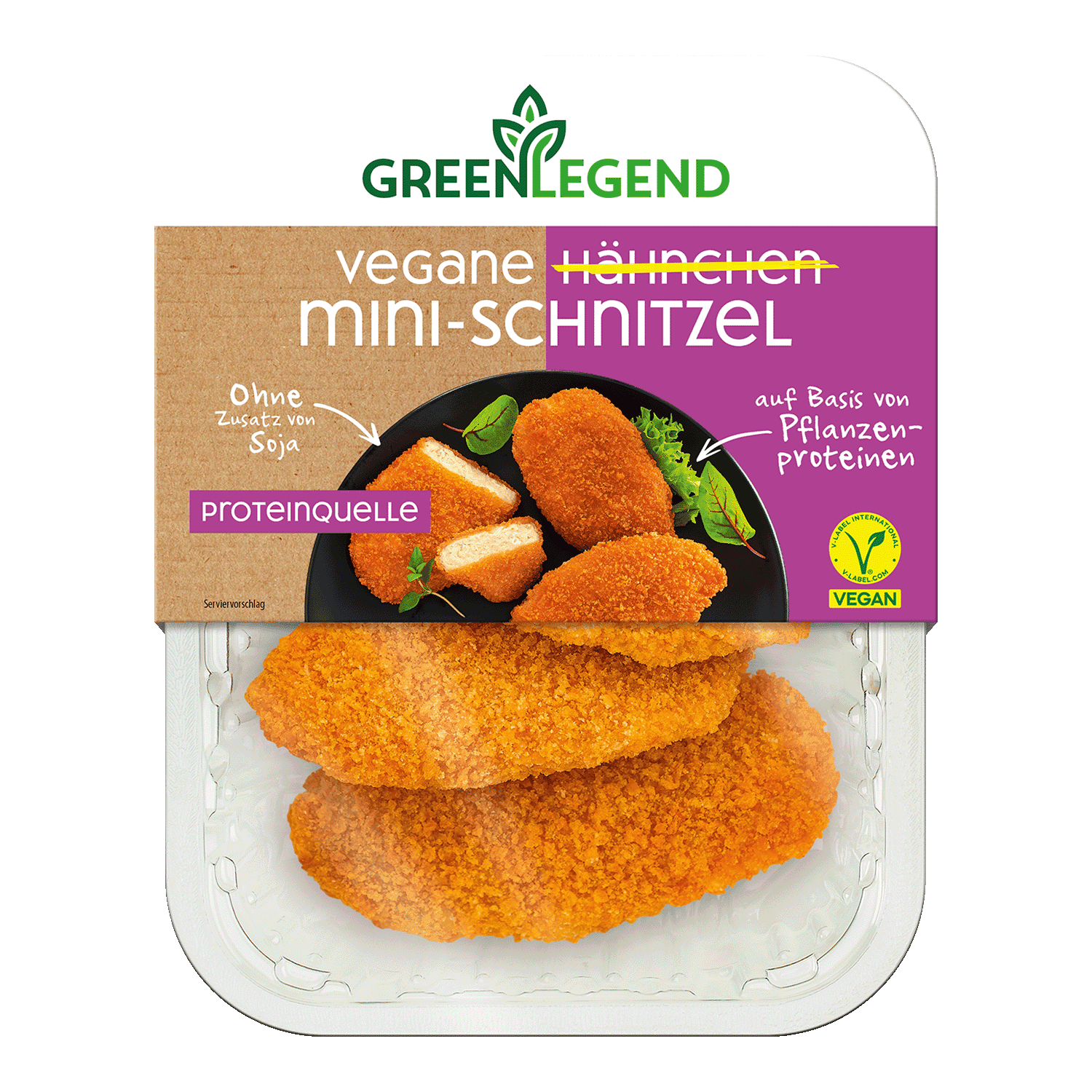 Vegane Hähnchen Mini-Schnitzel