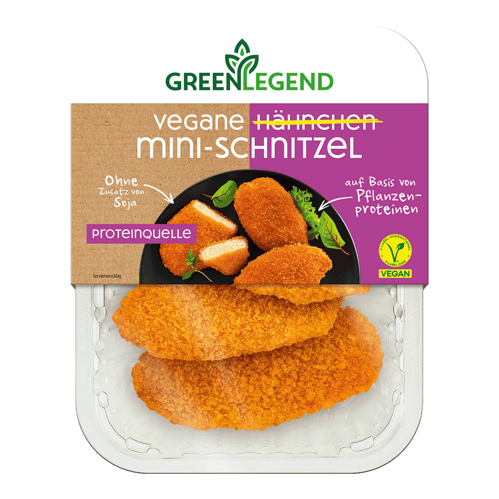 Vegane Hähnchen Mini-Schnitzel