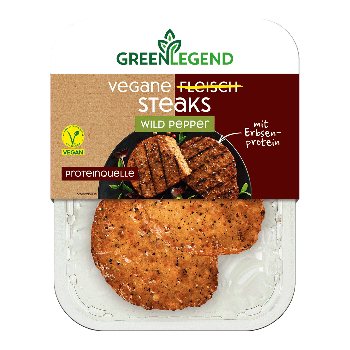 Vegane Fleisch Steaks Wild Pepper