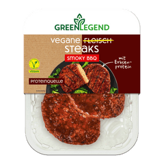 Vegane Fleisch Steaks Smoky BBQ
