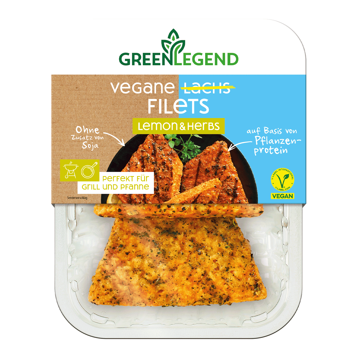 Green Legend Vegane Lachs Filets Lemon & Herbs
