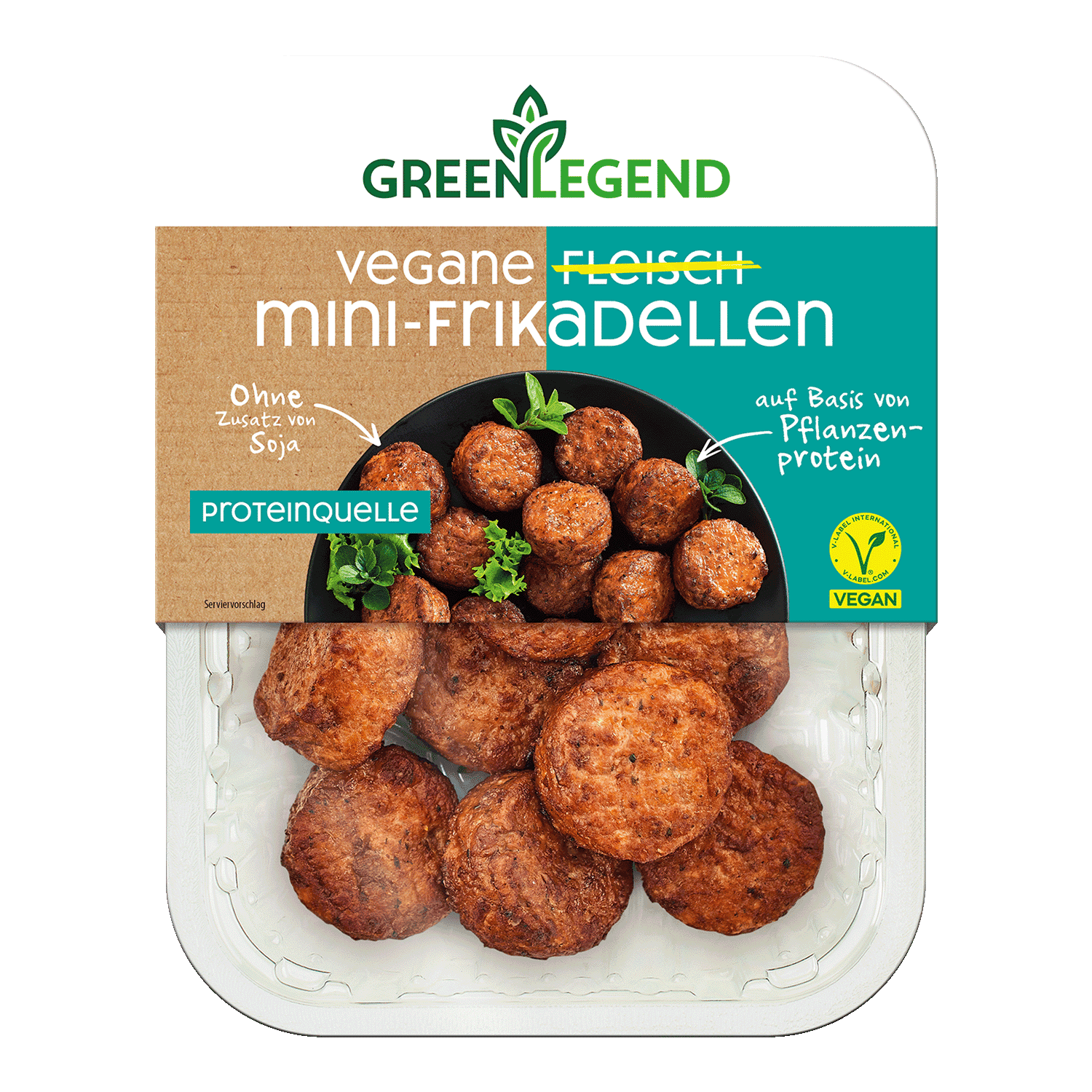 Vegane Fleisch Mini-Frikadellen