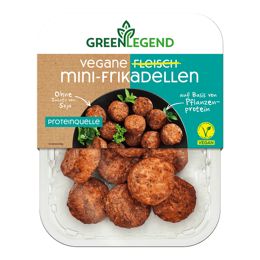 Vegane Fleisch Mini-Frikadellen