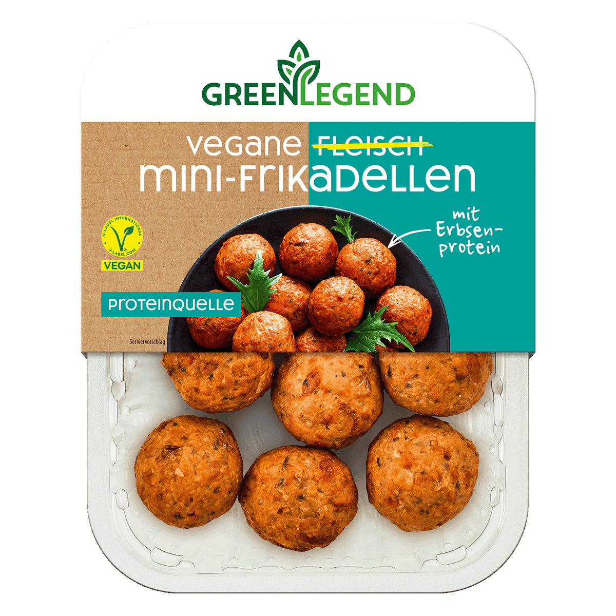 Vegane Fleisch Mini-Frikadellen