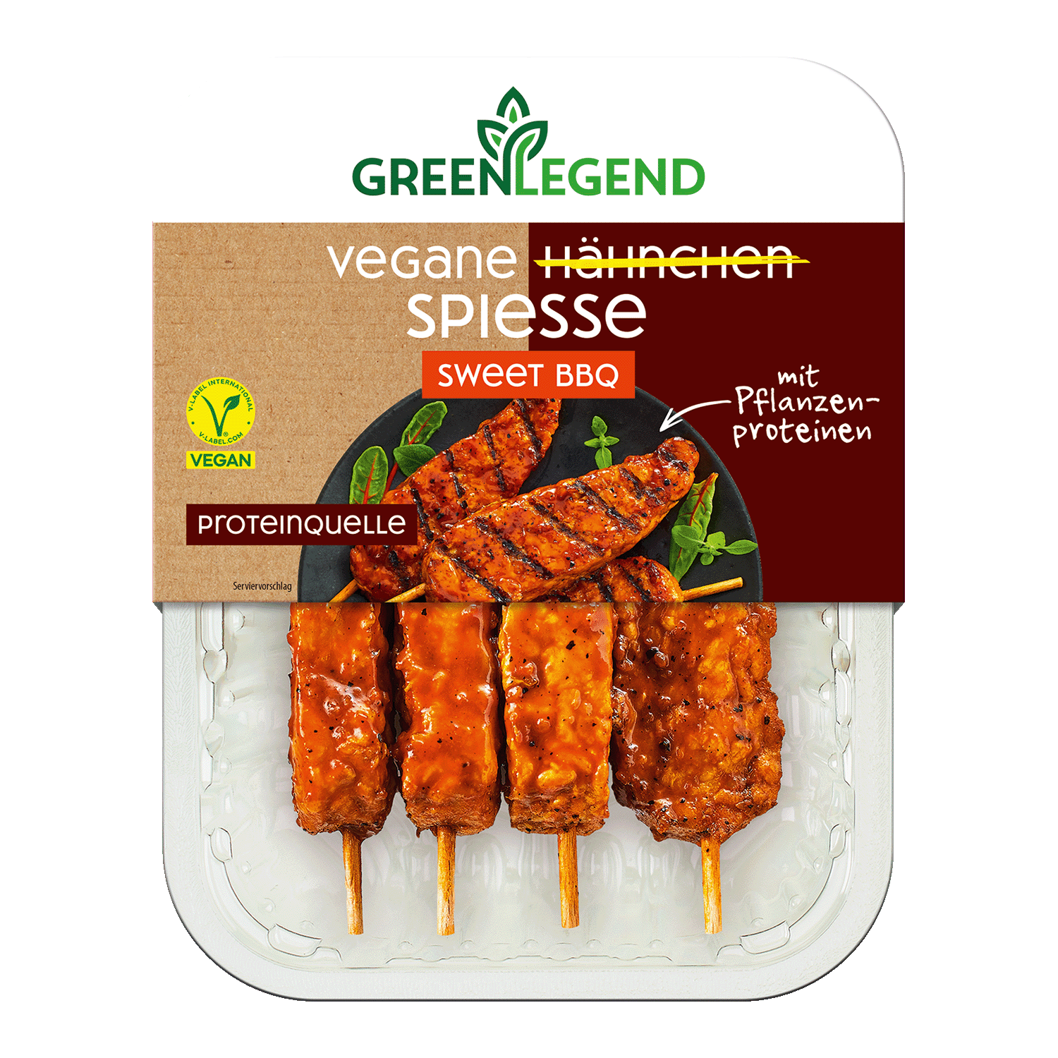 Vegane Hähnchen Spiesse Hot & Spicy
