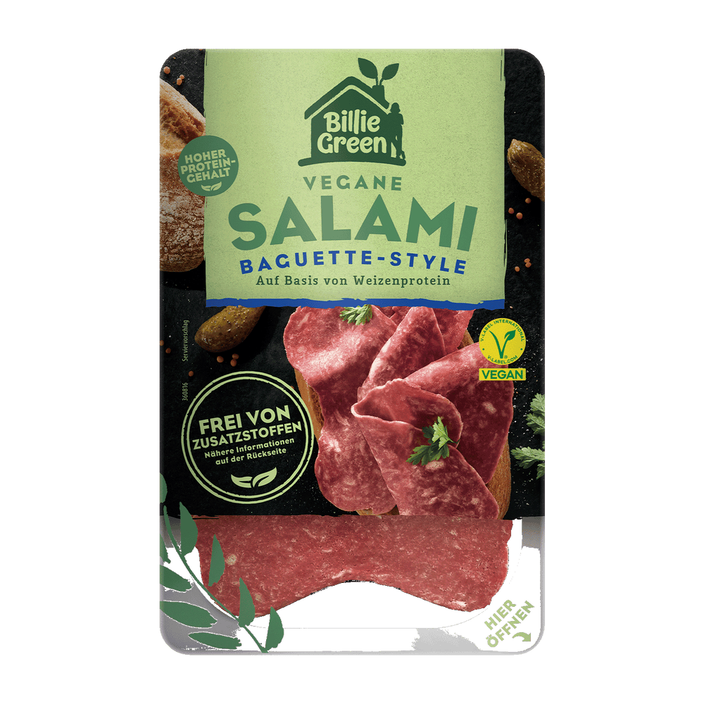 Billie Green Vegane Salami Baguette-Style