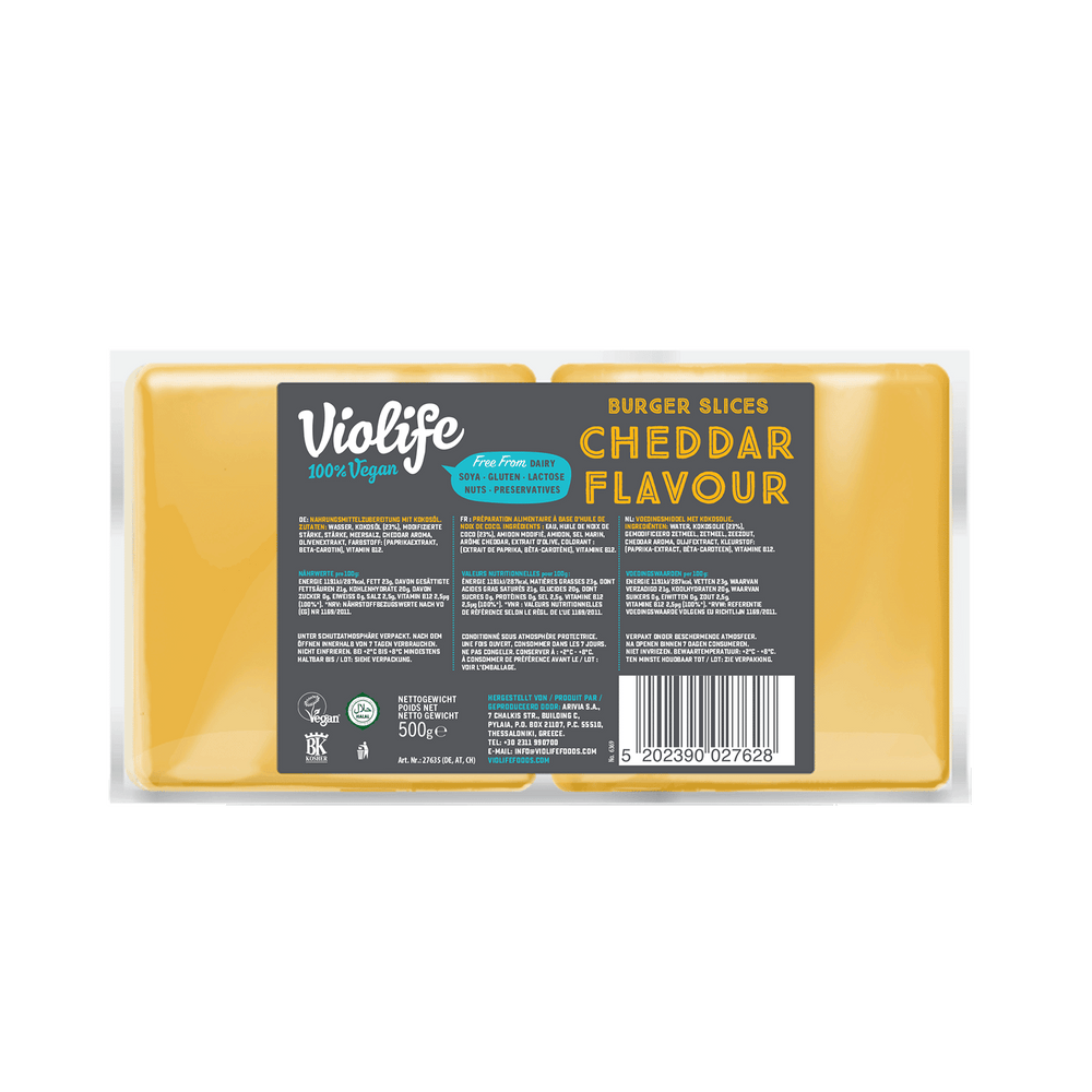 Scheiben Cheddar Geschmack