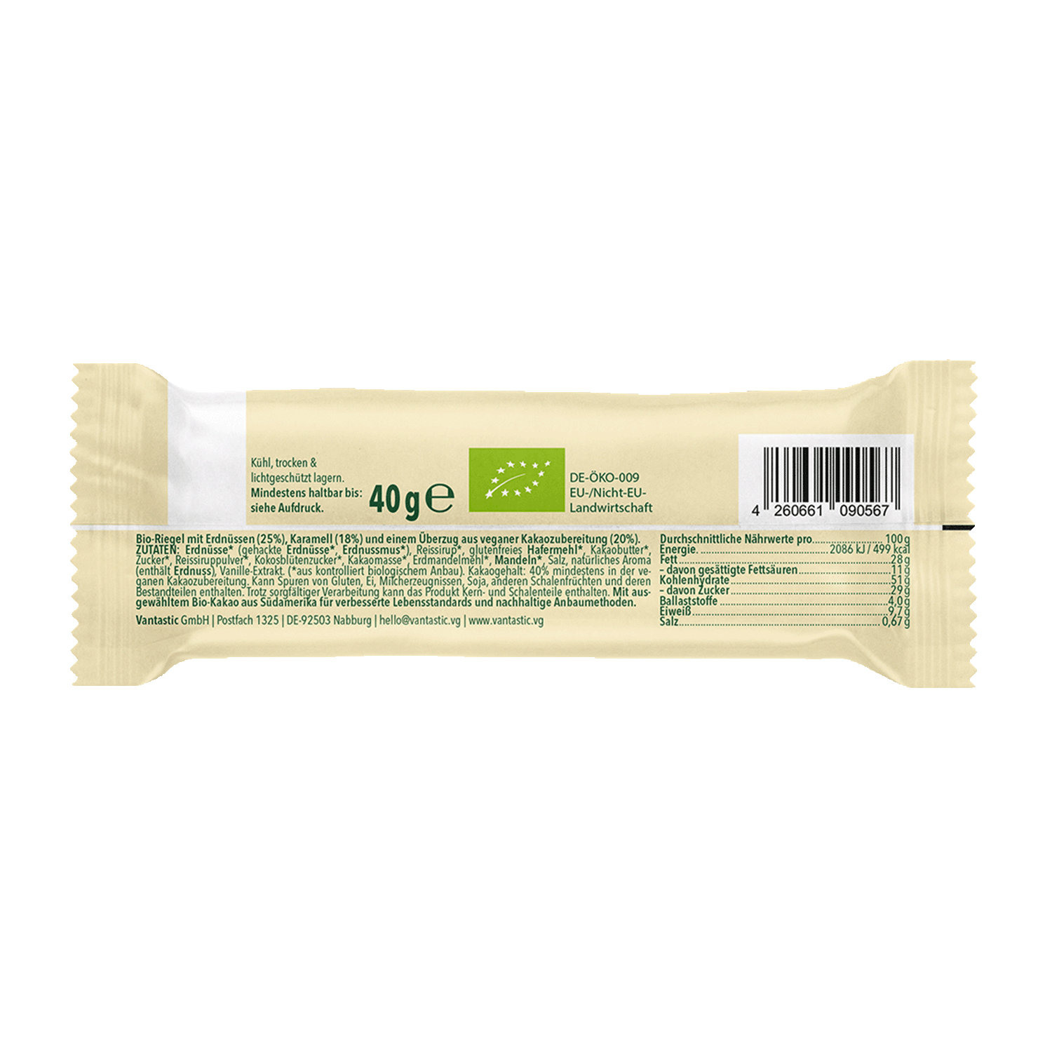 Vantastic Peanut Caramel Choc Bar