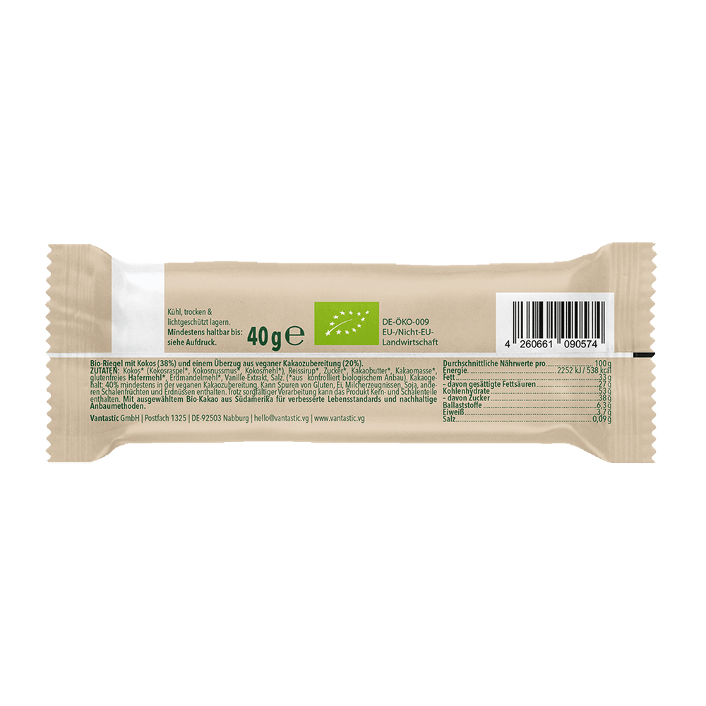 Vantastic Coconut Choc Bar